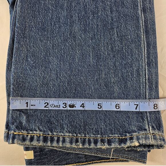 LEVI'S WOMEN'S LOW PRO JEANS REGULAR BREATHE OUT MEDIUM INDIGO SIZE W28 x L29 - Picture 12 of 12